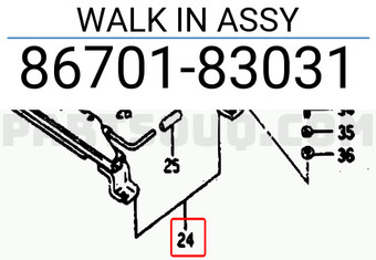 Suzuki 8670183031 WALK IN ASSY