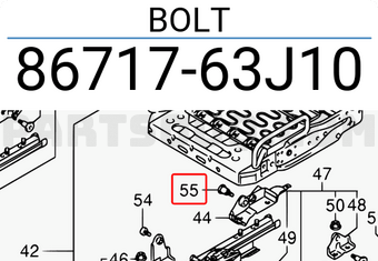 Suzuki 8671763J10 BOLT
