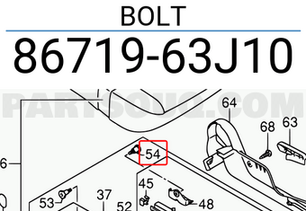 Suzuki 8671963J10 BOLT