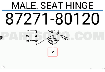 Suzuki 8727180120 MALE, SEAT HINGE