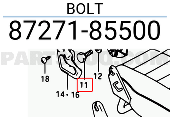 Suzuki 8727185500 BOLT