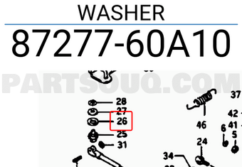 Suzuki 8727760A10 WASHER