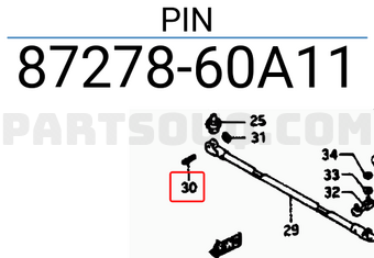 Suzuki 8727860A11 PIN