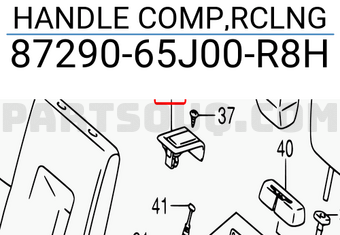 Suzuki 8729065J00R8H HANDLE COMP,RCLNG