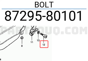 Suzuki 8729580101 BOLT