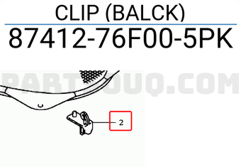 Suzuki 8741276F005PK CLIP (BALCK)