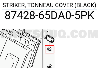 Suzuki 8742865DA05PK STRIKER, TONNEAU COVER (BLACK)