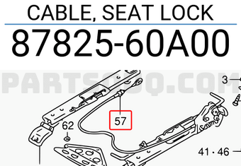 Suzuki 8782560A00 CABLE, SEAT LOCK