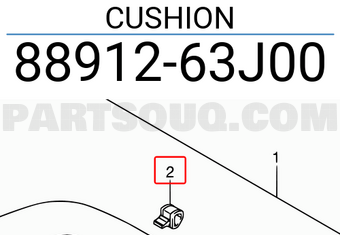 Suzuki 8891263J00 CUSHION