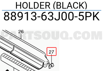 Suzuki 8891363J005PK HOLDER (BLACK)