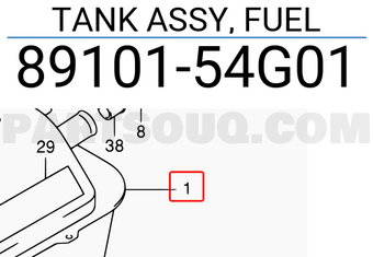 Suzuki 8910154G01 TANK ASSY, FUEL