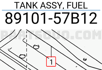 Suzuki 8910157B12 TANK ASSY, FUEL