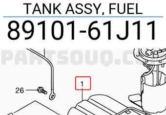 Suzuki 8910161J11 TANK ASSY, FUEL