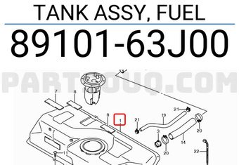 Suzuki 8910163J00 TANK ASSY, FUEL