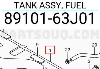 Suzuki 8910163J01 TANK ASSY, FUEL