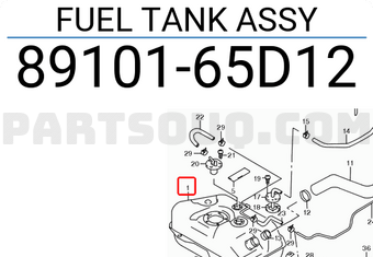 Suzuki 8910165D12 FUEL TANK ASSY