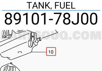 Suzuki 8910178J00 TANK, FUEL