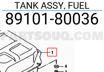 Suzuki 8910180036 TANK ASSY, FUEL
