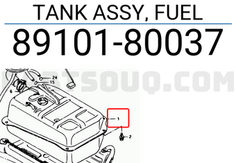 Suzuki 8910180037 TANK ASSY, FUEL