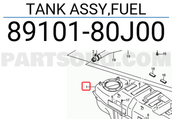 Suzuki 8910180J00 TANK ASSY,FUEL