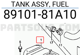 Suzuki 8910181A10 TANK ASSY, FUEL