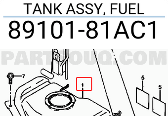 Suzuki 8910181AC1 TANK ASSY, FUEL