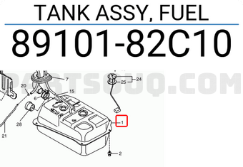 Suzuki 8910182C10 TANK ASSY, FUEL
