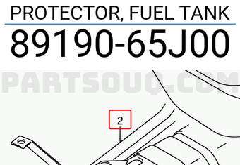 Suzuki 8919065J00 PROTECTOR, FUEL TANK