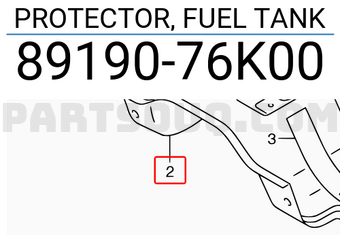 Suzuki 8919076K00 PROTECTOR, FUEL TANK
