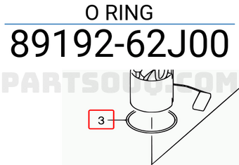 Suzuki 8919262J00 O RING