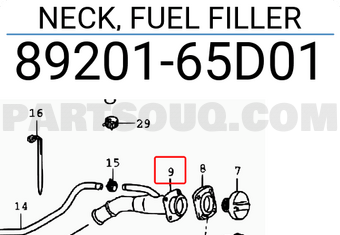 Suzuki 8920165D01 NECK, FUEL FILLER