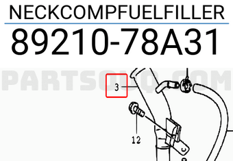 Suzuki 8921078A31 NECKCOMPFUELFILLER