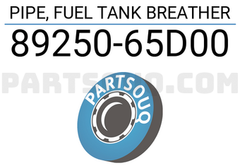 Suzuki 8925065D00 PIPE, FUEL TANK BREATHER