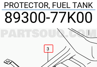 Suzuki 8930077K00 PROTECTOR, FUEL TANK