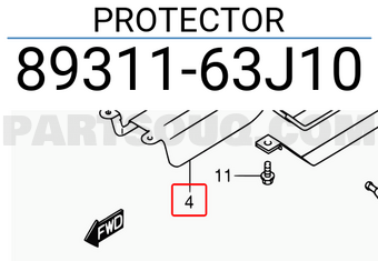 Suzuki 8931163J10 PROTECTOR