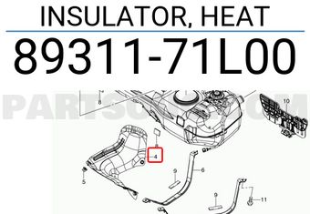 Suzuki 8931171L00 INSULATOR, HEAT