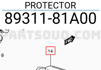 Suzuki 8931181A00 PROTECTOR