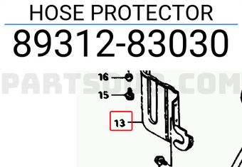 Suzuki 8931283030 HOSE PROTECTOR