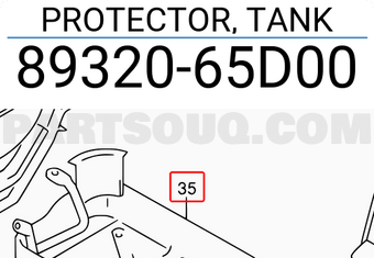 Suzuki 8932065D00 PROTECTOR, TANK