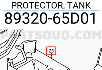 Suzuki 8932065D01 PROTECTOR, TANK