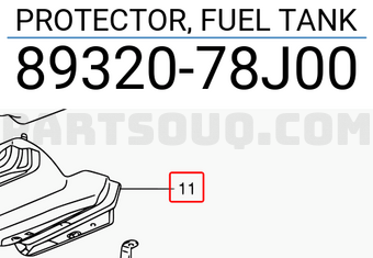 Suzuki 8932078J00 PROTECTOR, FUEL TANK