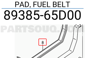 Suzuki 8938565D00 PAD, FUEL BELT