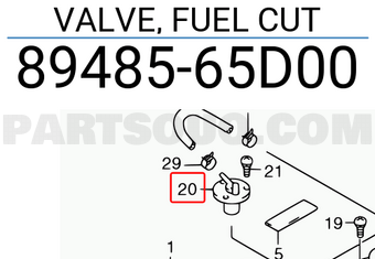 Suzuki 8948565D00 VALVE, FUEL CUT