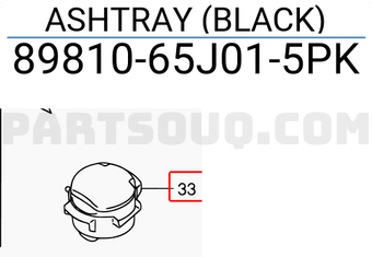 Suzuki 8981065J015PK ASHTRAY (BLACK)