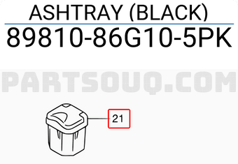 Suzuki 8981086G105PK ASHTRAY (BLACK)