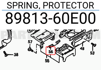 Suzuki 8981360E00 SPRING, PROTECTOR