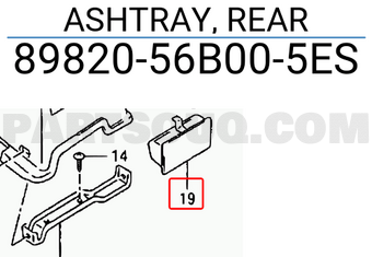 Suzuki 8982056B005ES ASHTRAY, REAR
