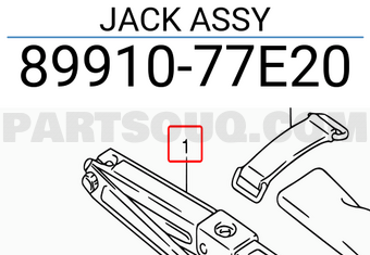 Suzuki 8991077E20 JACK ASSY