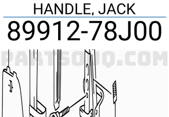 Suzuki 8991278J00 HANDLE, JACK