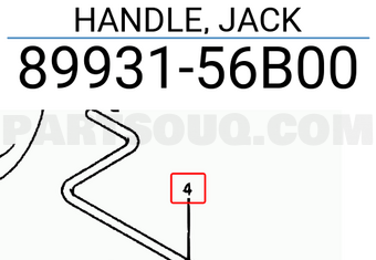 Suzuki 8993156B00 HANDLE, JACK